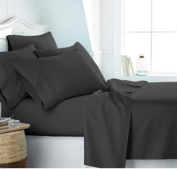 6 Piece Bed Sheet Set 2100 Series Microfiber Comfort Deep Pocket Hotel Bedsheets