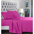thumbnail image 1 of 6 Piece Bed Sheets ,Flat Sheet,Fitted and Pillowcase 1800 Series Bed Sheet set-Full Hot Pink, 1 of 5