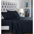 thumbnail image 1 of 6 Piece Bed Sheets ,Flat Sheet,Fitted and Pillowcase1500 Series Bed Sheet set-Queen Black, 1 of 6