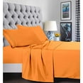 thumbnail image 1 of 6 Piece Bed Sheets ,Flat Sheet,Fitted and Pillowcase1500 Series Bed Sheet set-Twin/Twin XL Elite Orange, 1 of 5