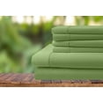 thumbnail image 1 of 6 Piece Bedding Set, 100% Organic Cotton 600 Thread Count, 24" Deep Pocket - [Full, Sage], 1 of 7