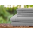 thumbnail image 1 of 6 Piece Bedding Set, 100% Organic Cotton 700 Thread Count, 18" Deep Pocket - [Full, Light Grey], 1 of 1