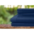 thumbnail image 1 of 6 Piece Bedding Set, 100% Organic Cotton 700 Thread Count, 18" Deep Pocket - [Twin-XL, Mediterranean Blue], 1 of 1