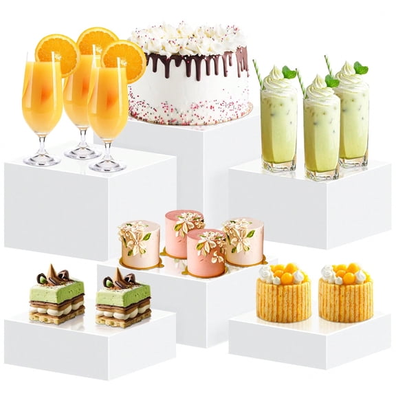 6-Piece Buffet Risers and Food Display Stands