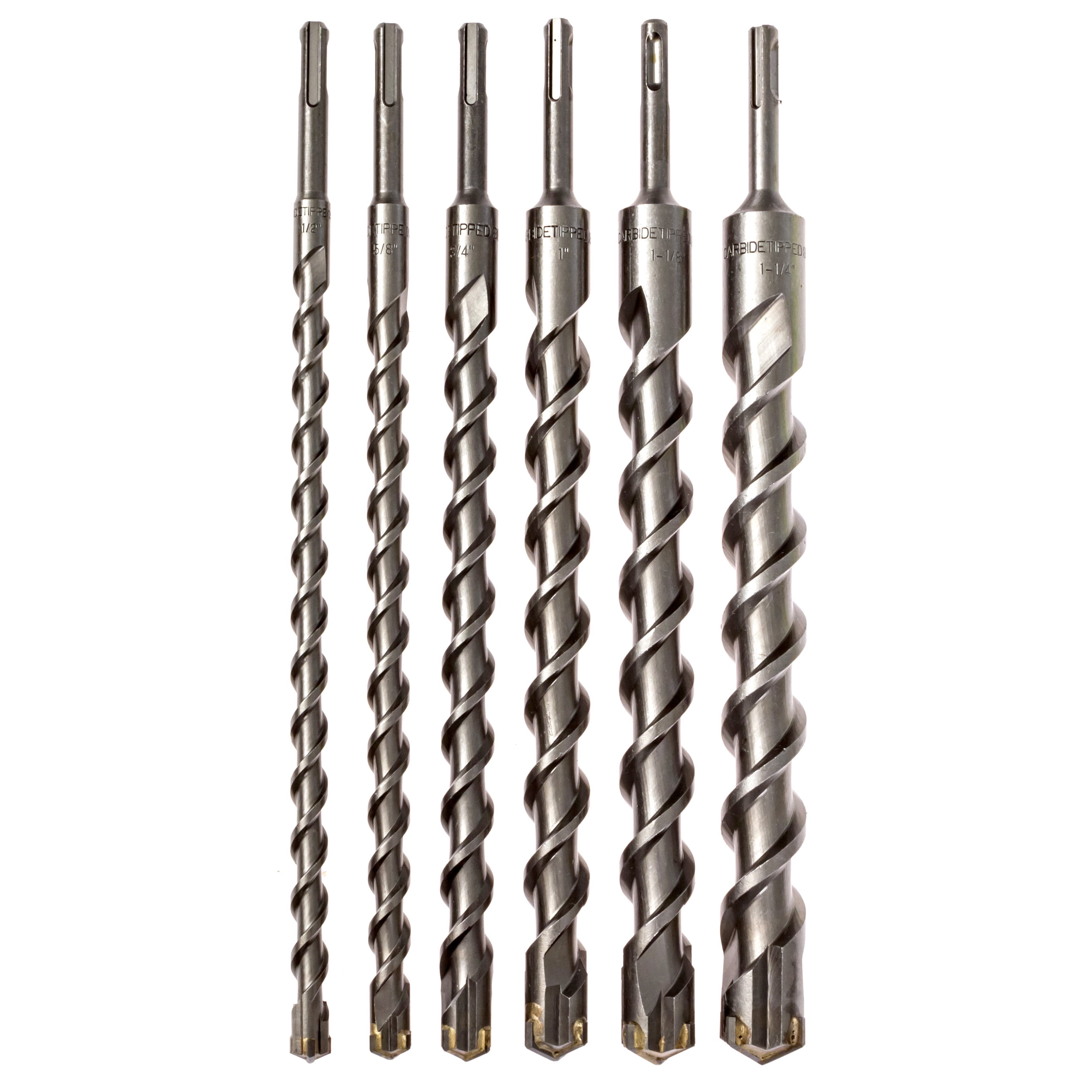 6 Piece Carbide Tipped Masonry Drill Bit Set SDS Plus