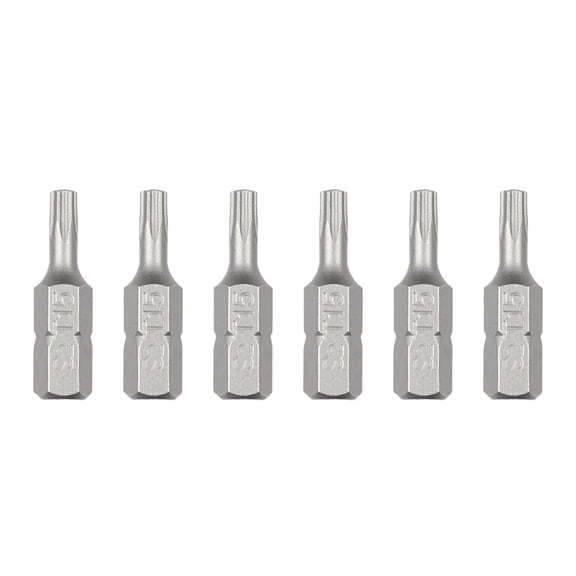 6 Piece Carbon Steel Hexagonal Hole Bit Set Impacts Bits Screwdriver Bit For Power Tool 1/4" Hexagonal Shank