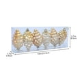 thumbnail image 1 of 6-Piece Christmas Tree Ornament Collection 3.7-Inch Pinecone Design Metallic Hanging Decorations Festive Holiday Home Party Display, 1 of 5