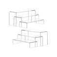 thumbnail image 1 of 6-Piece Clear Acrylic Cake Stand Risers, 2 Sets 3-Tier Cupcake Display Stand for Desserts, 1 of 9