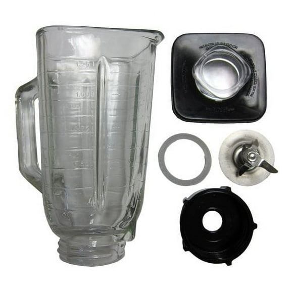 6 Piece Complete Glass Jar Replacement Kit for Oster Blenders GSET-CS