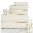 thumbnail image 1 of 6 Piece Cotton Towel Set, Ivory, 1 of 1