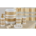 thumbnail image 1 of 6-Piece Decorative Bathroom Accessory Set Made of Ceramic (Marquis Gold), 1 of 2