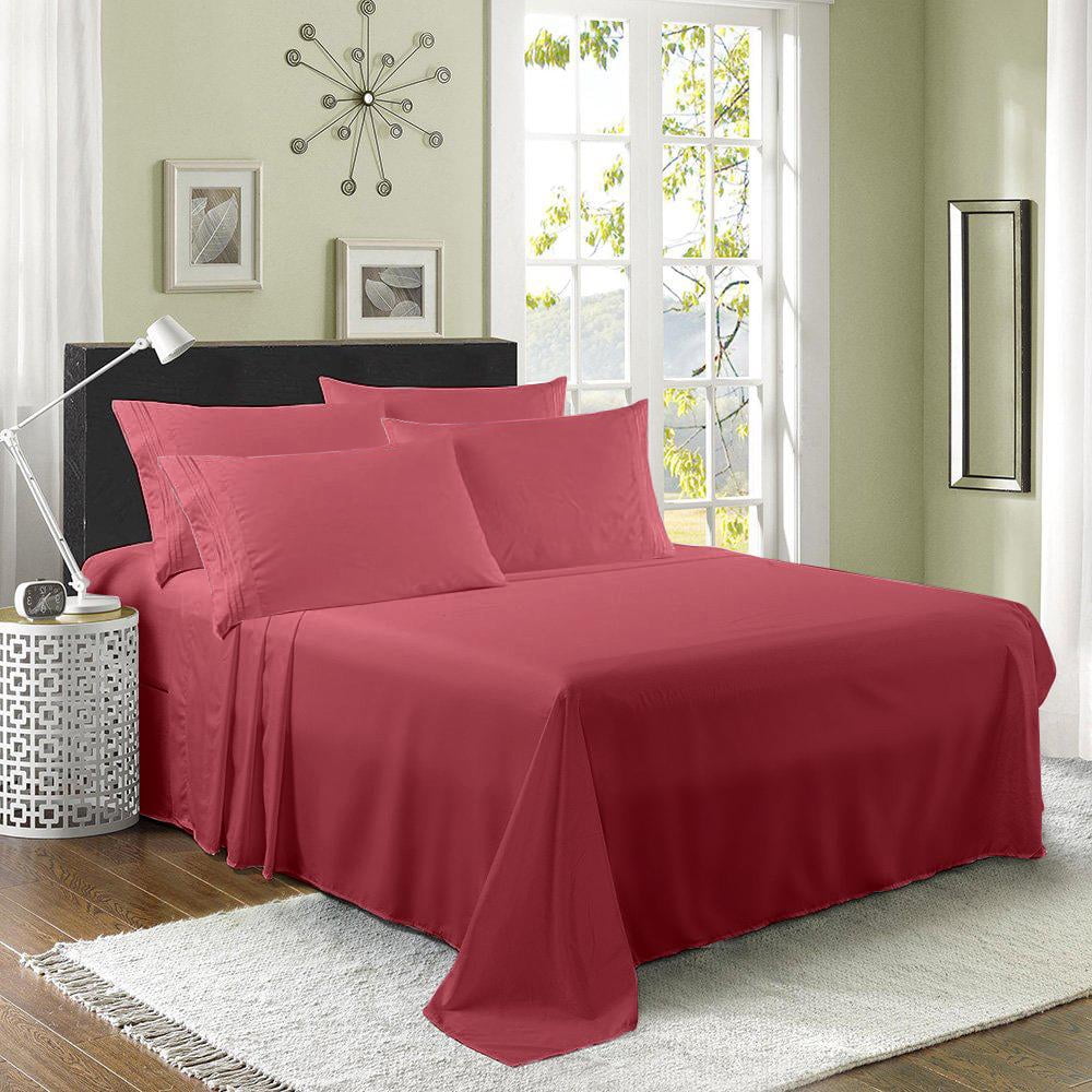6 Piece Derived Rayon Bamboo Sheets,Bamboo Sheet Set Deep Pockets
