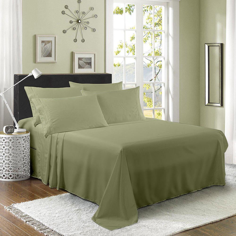 6 Piece Derived Rayon Bamboo Sheets,Bamboo Sheet SetDeep Pockets
