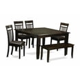 thumbnail image 1 of 6 Piece Dining Table Set With Benchdinette Table With Leaf and 4 Dining Chairsplus Bench, 1 of 1