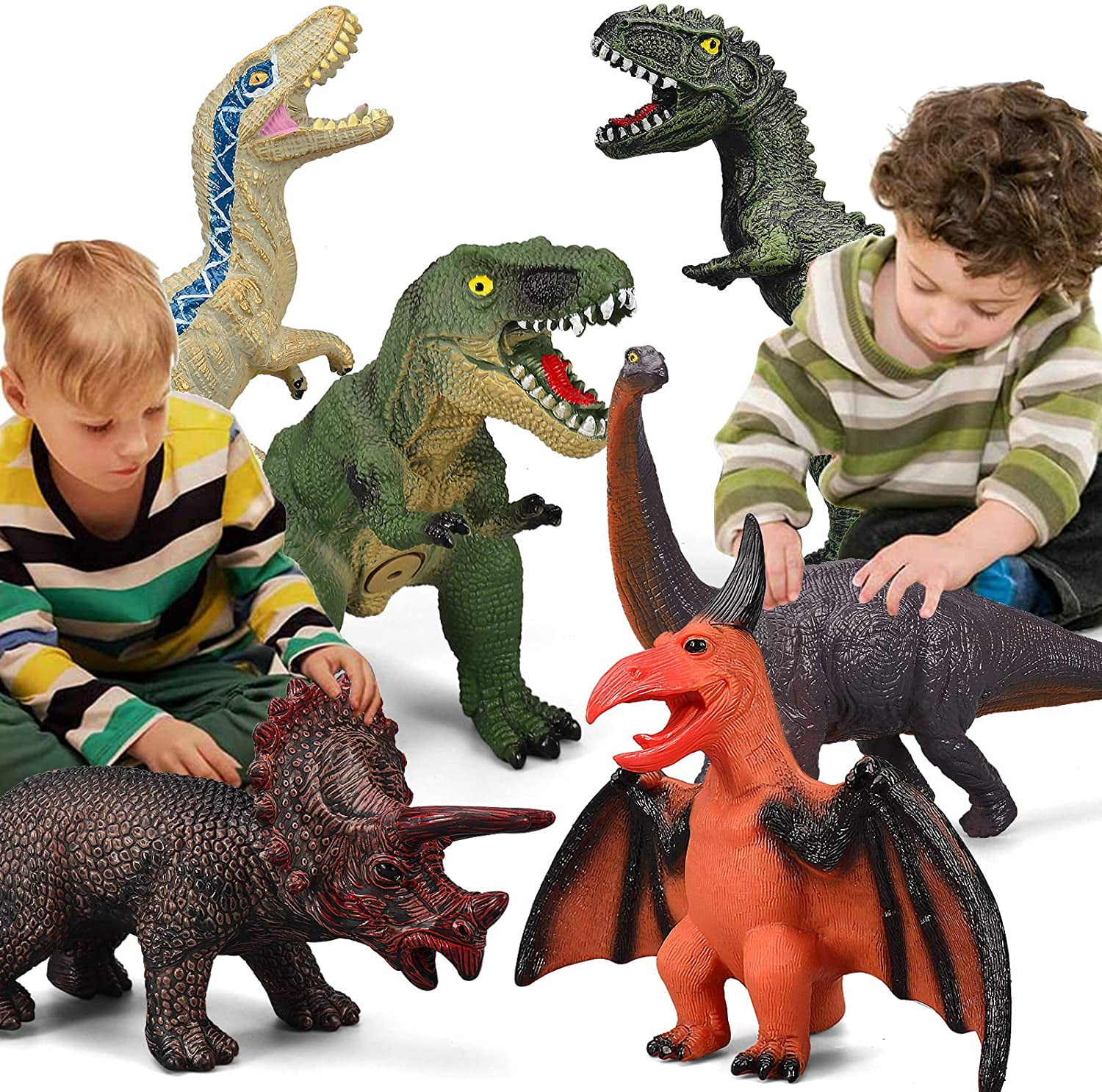 Unicorn and Dinosaur 6PCS 06 並行輸入品