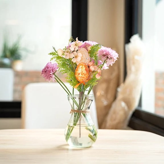 6 Piece Easter Artificial Egg Branch Decoration Set