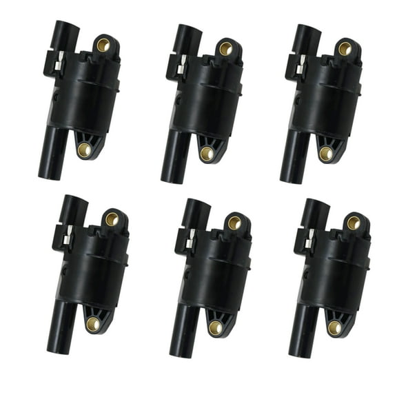 6 Piece Engine Ignition Coil Kit Set Round Style for Silverado Sierra 1500 4.3L ICA64450