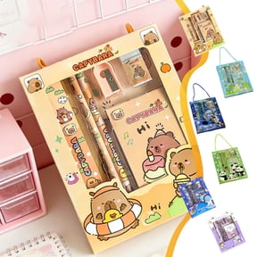 Lazyguy Housewarming Gift Set Desktop Organizer & Pencil Holder with Pencils, Ruler, Sharpener & Notebook, Other, 6 Count