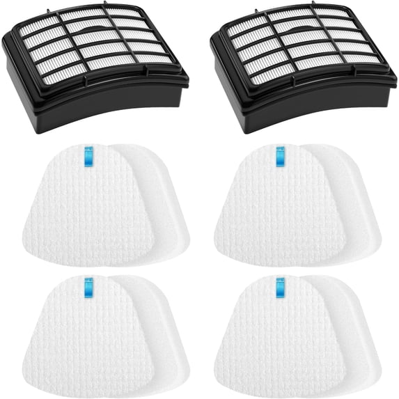 6-Piece Filter Kit for Shark Navigator NV350 NV352 NV360, Includes 2 HEPA + 4 Foam Filters, Replacement Parts XFF350 & XHF350
