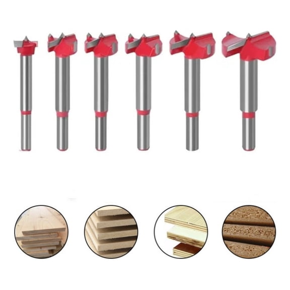 6-Piece Forstner Drill Bit for Wood Punch