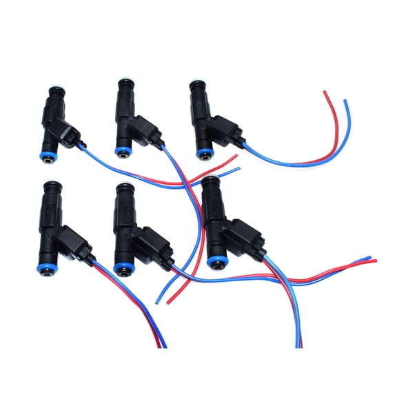 6-Piece Fuel Injector and Connector Wiring Plugs for for Jeep Cherokee Wrangler 0280155784-