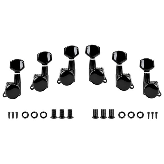 6 Piece Guitar Tuners Pegs Machine Heads Set Guitars Tuners String Tuning Peg Tuner Key Pegs for Guitar Tuning Machines