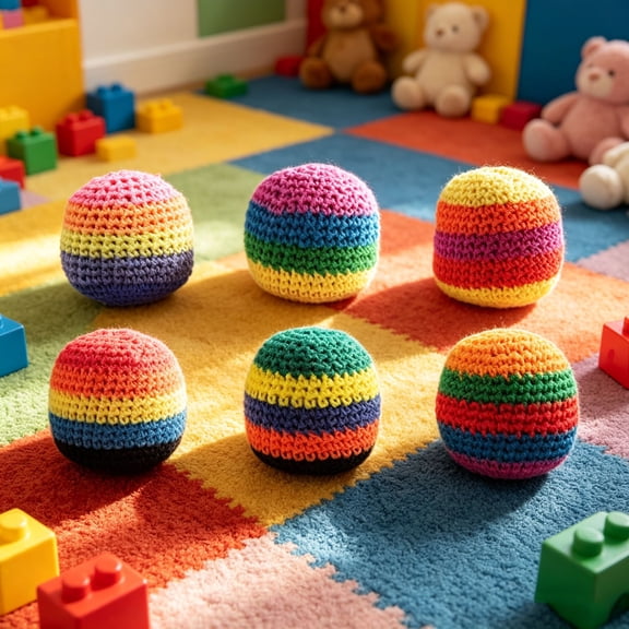 6 Piece Hand Woven Beanbag Set, Adult Size Compact Juggling Balls, Smooth Craft Leisure Supply For Beginner Practice And Daily Interactive Entertainment Activities.