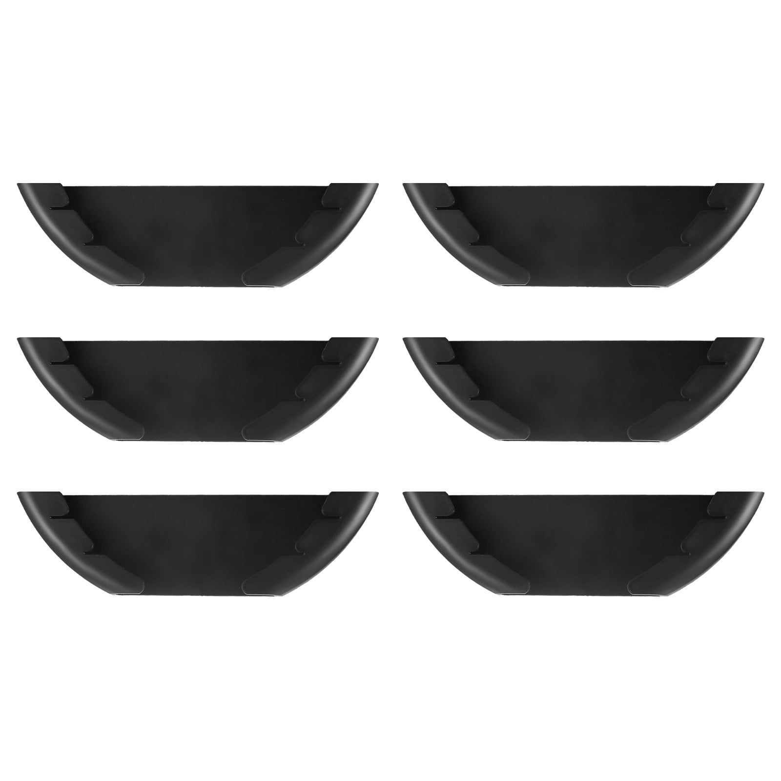 6 Piece Hanging Wall Mounted Pot Lid Rack Convenient Space Saving and