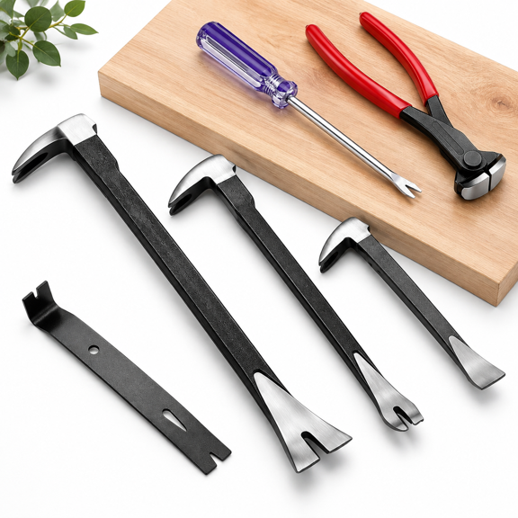 6-Piece Heavy Duty Bar Set, Heat Treated Alloy Steel, 16.54in Length