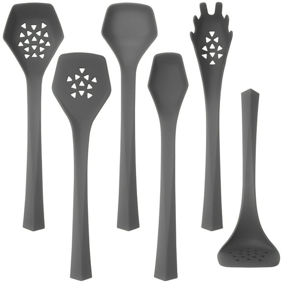 6 Piece Heavy Duty Kitchen Utensil Set // Gray