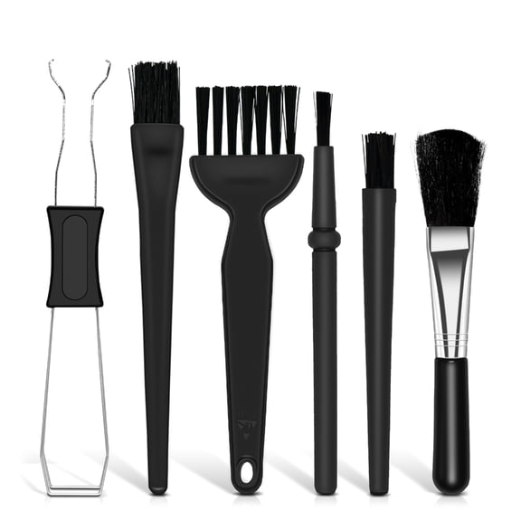 6 Piece Keypad Cleaning Set For Electronics With PP Handle Keycap Puller Anti Static Brush Keypad Maintenance Tools