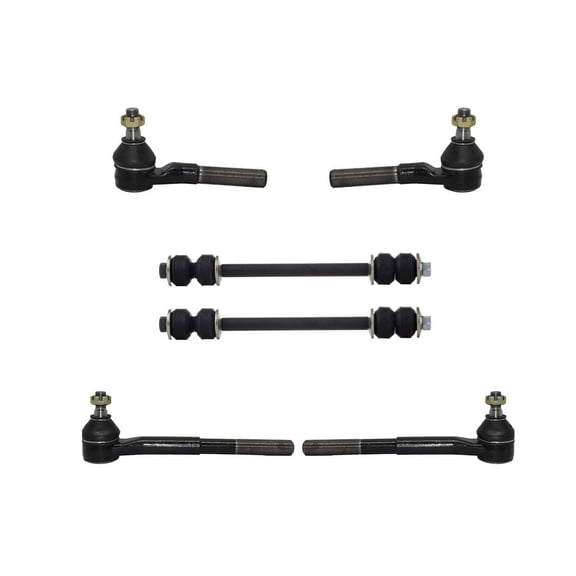 6 Piece Kit Inner & Outer Tie Rod Ends Sway Bar End Links Fits select: 1994-1999 DODGE RAM 1500, 1994-1999 DODGE RAM 2500