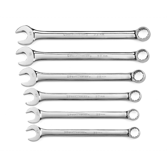 6 Piece Large Add-On Comb Wrench Set Metric