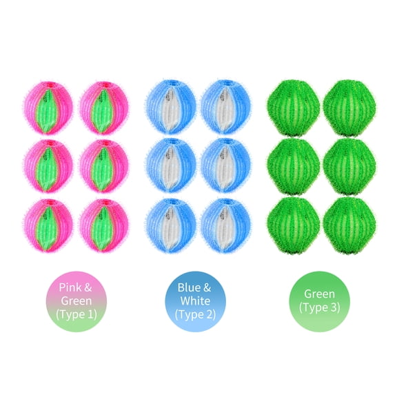 6-Piece Laundry Hair Catcher & Lint Remover Balls, Reusable Washing Machine Cleaning Tool