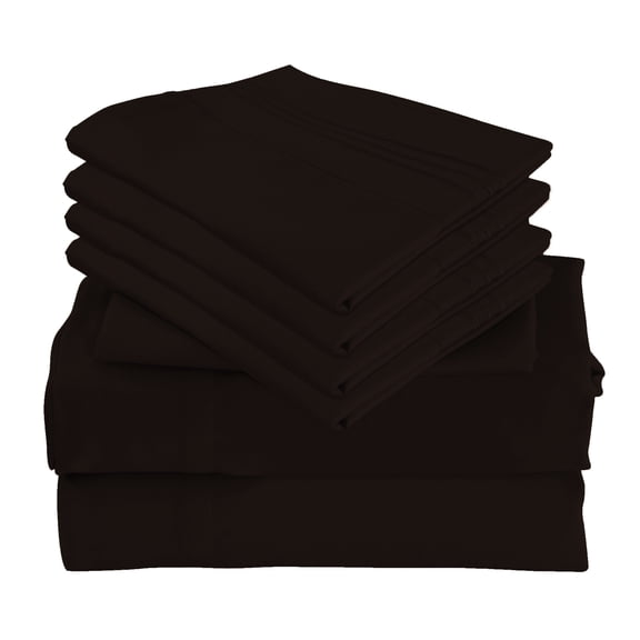 6 Piece Luxury Rayon Made From Bamboo Sheets Set- Full Coffee Sheets, Softer Than Cotton-Up To 16" Deep Pockets-Wrinkle Free-Extremely Soft Bamboo Derived Rayon Sheets- Full,Coffee