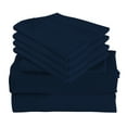 thumbnail image 1 of 6 Piece Luxury Rayon Made From Bamboo Sheets Set- Queen Deep Blue Sheets, Softer Than Cotton-Up To 16" Deep Pockets-Wrinkle Free-Extremely Soft Bamboo Derived Rayon Sheets- Queen,Deep Blue, 1 of 5