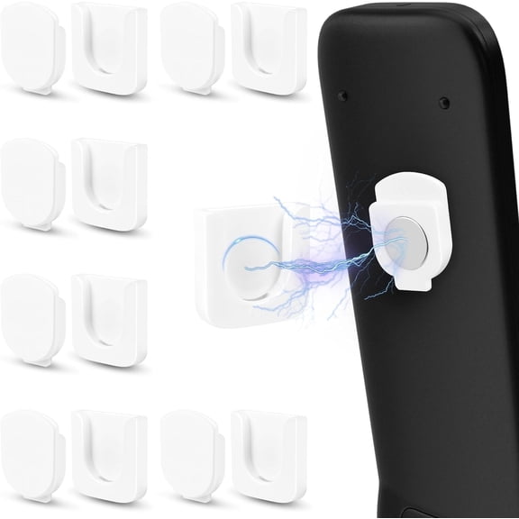 6-Piece Magnetic Remote Control Holder Wall Mount - Self Adhesive Suitable for Tv Backside as Well as Tv Fan and Air Conditioner Remote Controls