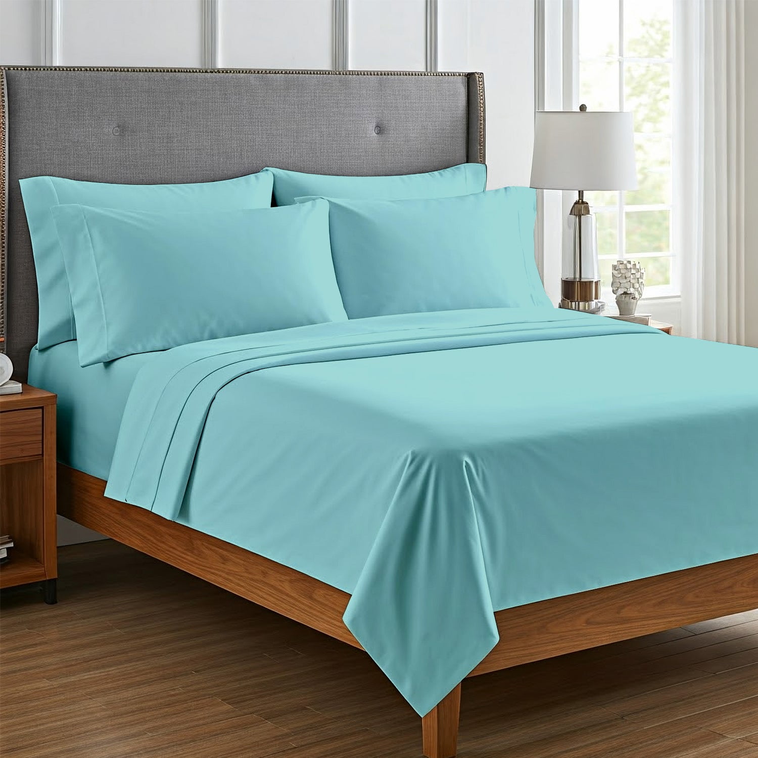 6-Piece Microfiber Bed Sheets ? Ultra-Soft, Wrinkle-Free, Deep Pocket Fit