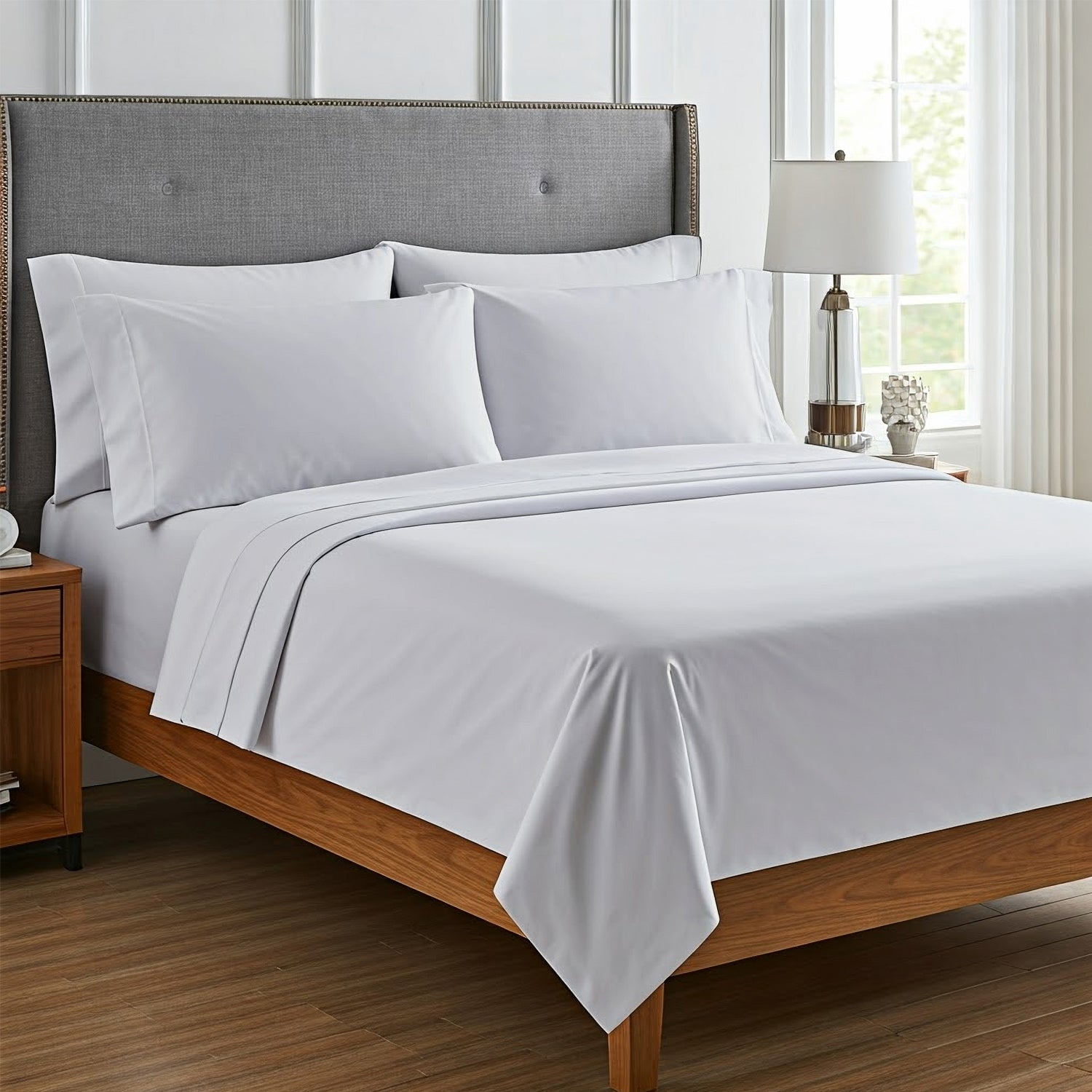 6-Piece Microfiber Bed Sheets ? Ultra-Soft, Wrinkle-Free, Deep Pocket Fit