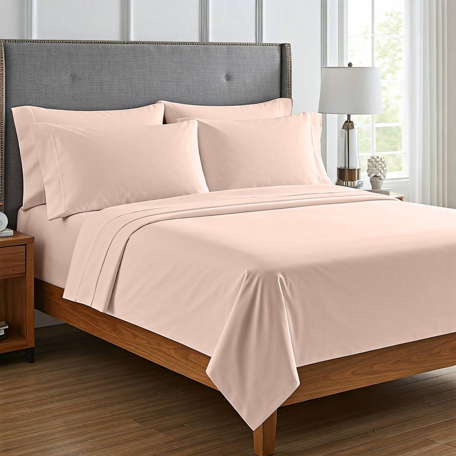 6-Piece Microfiber Bed Sheets ? Ultra-Soft, Wrinkle-Free, Deep Pocket Fit