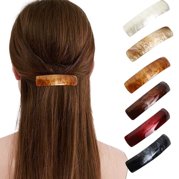 6-Piece Multicolor Hair Clips Set for Women and Girls, Everyday Styling
