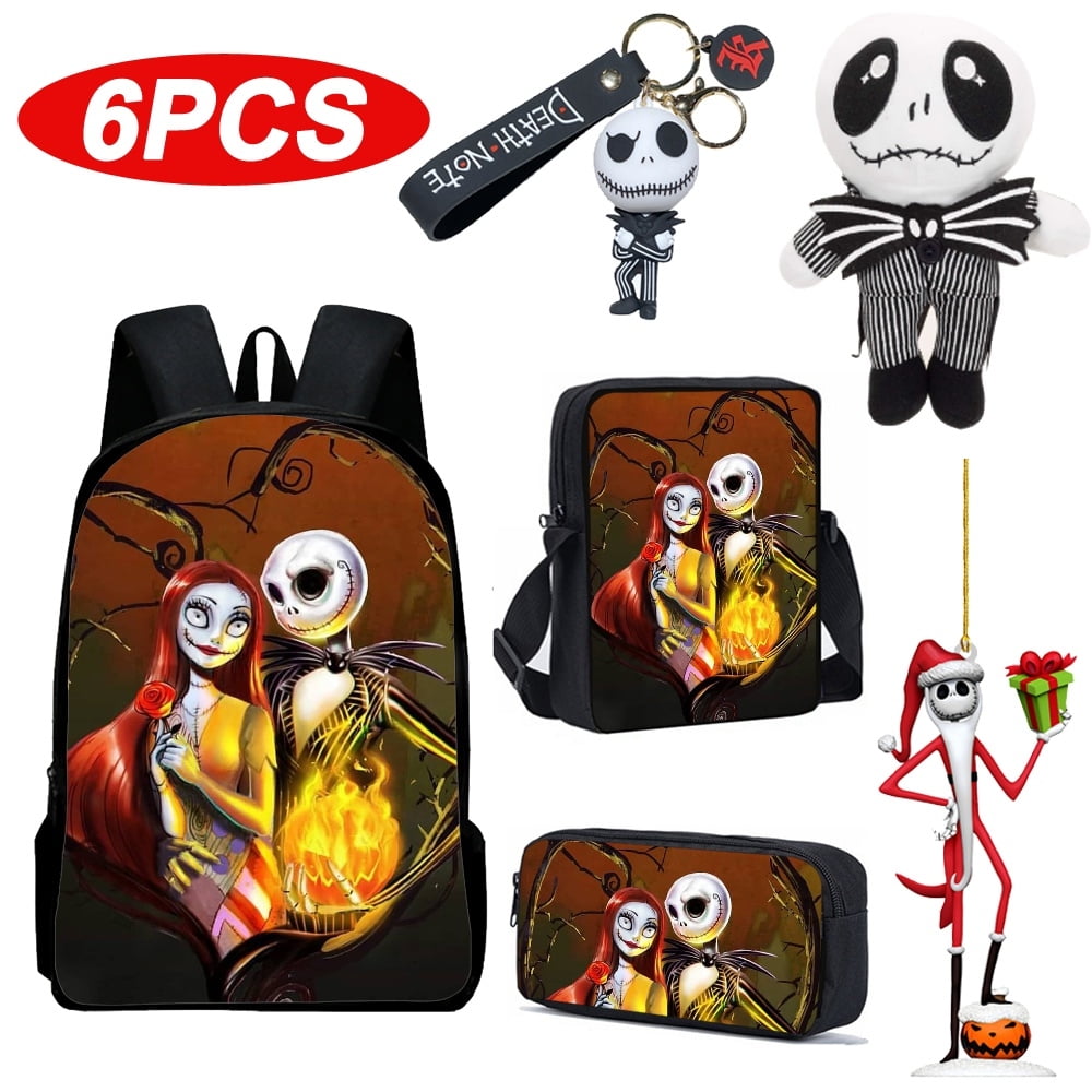 6 Piece Nightmare Before Christmas Baby Jack Skellington Bookbag