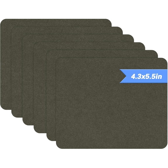 6 Piece Olive Green Self-Adhesive Microfiber Sofa Fabric Repair Patches for Quick and Easy Fabric Fix