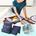 thumbnail image 1 of 6-Piece Packing Cubes Set, Multifunctional Travel Organizers with Compression Storage Bags, Lightweight Mesh Luggage Organizer for Carry on Suitcase, Accessory Pouches Included, 1 of 4