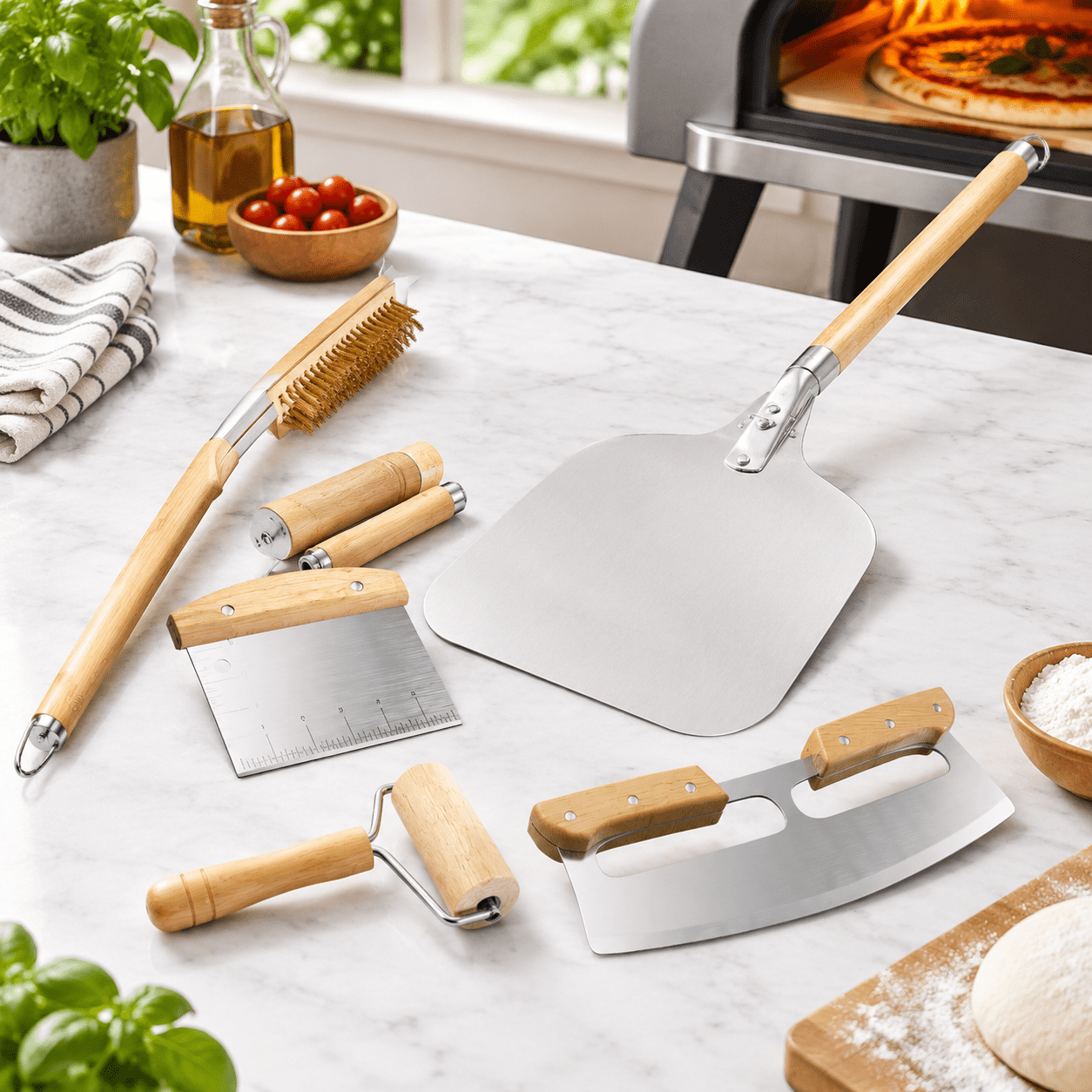 6-Piece Pizza Oven Accessory Kit for Home Cooking and Baking - Walmart.com
