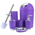 thumbnail image 1 of 6 Piece Plastic Bathroom Accessory Set, 1 of 6