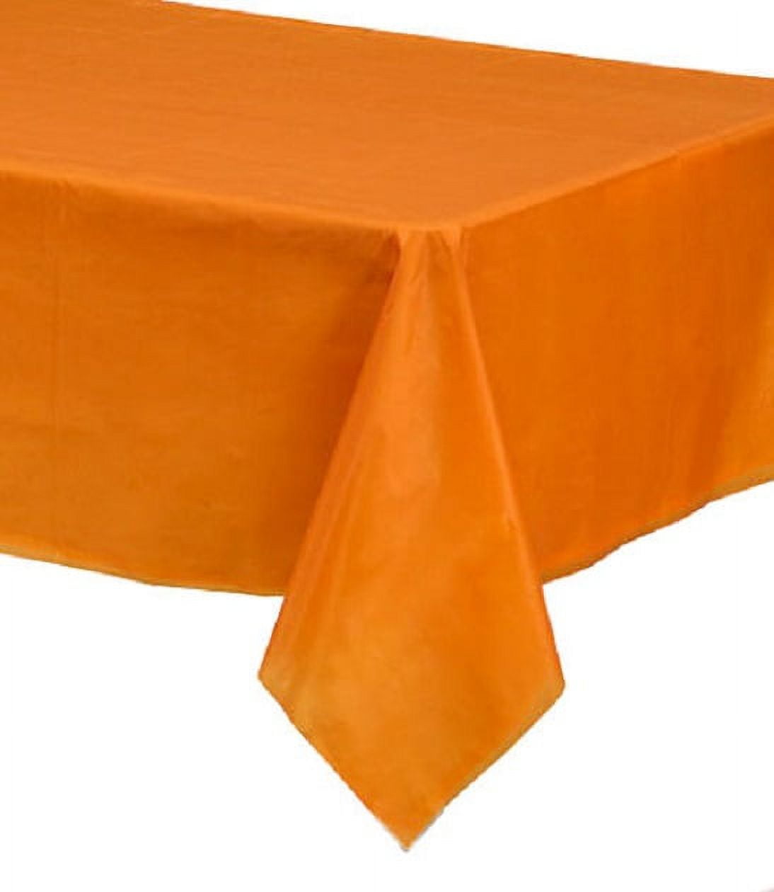 6 Piece Plastic Disposable Tablecloth 54 x 108 Inch Rectangle Table