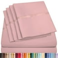 thumbnail image 1 of 6 Piece Premium Bamboo Sheet Set, Deep Pockets, 50 Colors, 2200 Count, Soft, 1 of 6