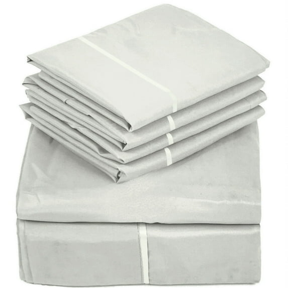 6 Piece Premium Bamboo Sheet Set, Deep Pockets, 50 Colors, 2200 Count, Soft