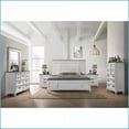 thumbnail image 1 of 6-Piece Queen Bedroom Furniture Set Modern Farmhouse Weathered White Wood | Wood | Standard Beds, 1 of 14